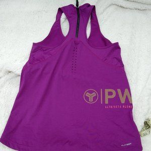Reebok XS purple zipper-back exercise tank